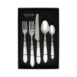 Aladdin Brilliant White Five-Piece Place Setting – Set Of 4
