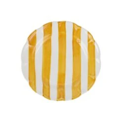 Amalfitana Yellow Stripe Salad Plate