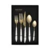 Ares Oro & White Five-Piece Place Setting – Set Of 4