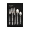 Ares Argento & Light Gray Five-Piece Place Setting – Set Of 4