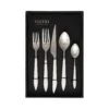 Ares Argento & White Five-Piece Place Setting – Set Of 4