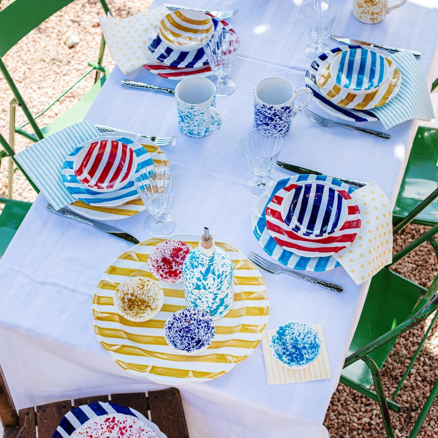 Amalfitana Aqua Splatter Mug 4 Amalfitana Aqua Splatter Mug - Image 4