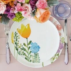 Fiori Di Campo Tulip & Rose Salad Plate -Vietri FDC 9701C 3 1800x1800