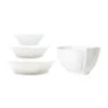 Lastra White 4-Piece Serving Bowls Set