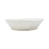 Lastra White Medium Shallow Serving Bowl