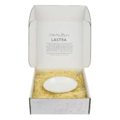 Lastra White Small Oval Baker