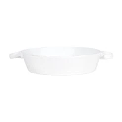 Lastra White Handled Round Baker