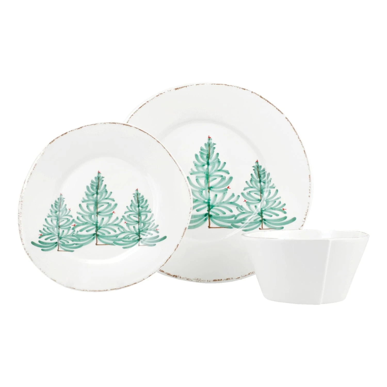 Melamine Lastra Holiday Three-Piece Place Setting 1 Melamine Lastra Holiday Three-Piece Place Setting