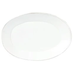 Melamine Lastra White Oval Platter