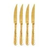 Martellato Gold Steak Knives - Set Of 4