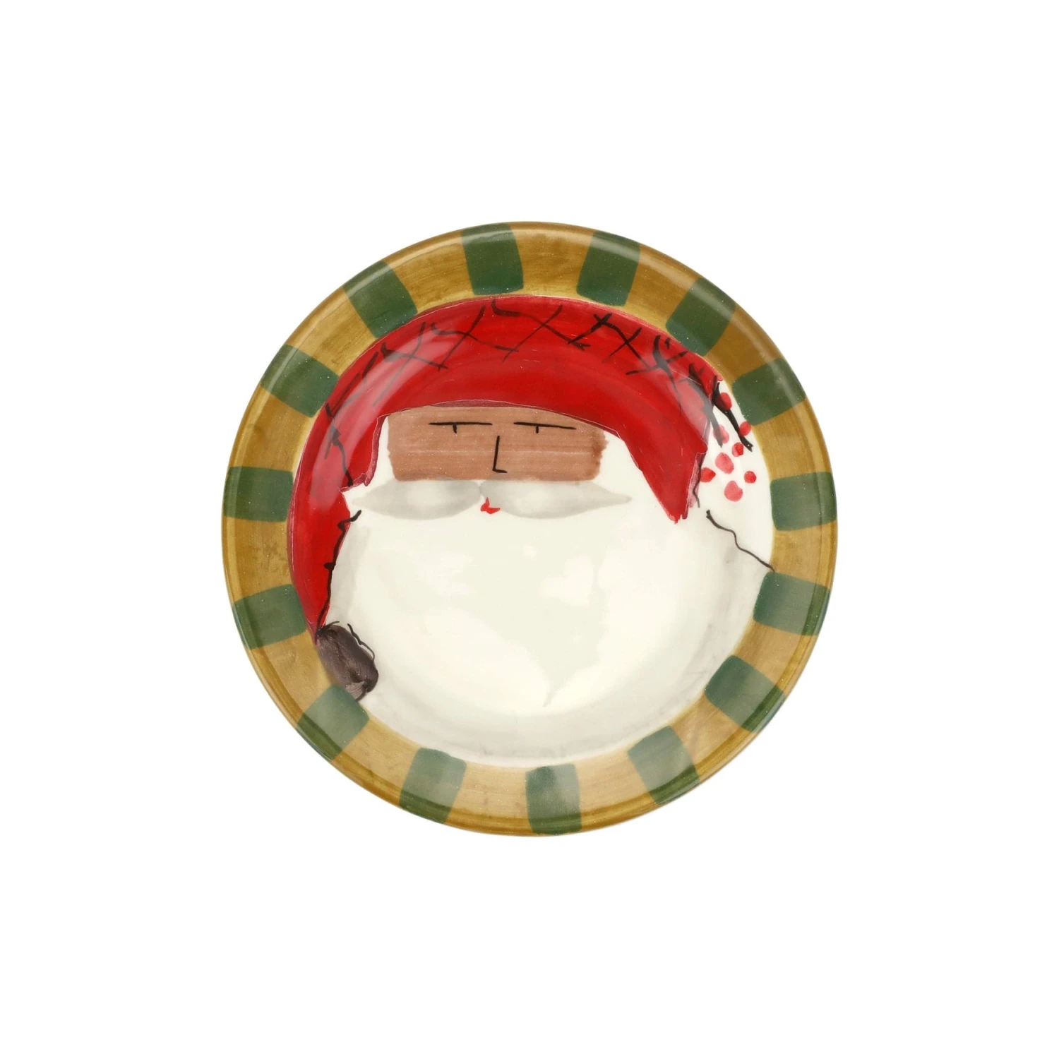 Old St. Nick Multicultural Round Salad Plate - Red Hat 1 Old St. Nick Multicultural Round Salad Plate - Red Hat