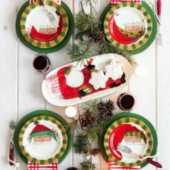 Old St. Nick Multicultural Round Salad Plate - Stripe Hat -Vietri OSN 7802MCD 3 f34f266c 1aa5 48d4 9662 cb2e0c0a46bc 1800x1800