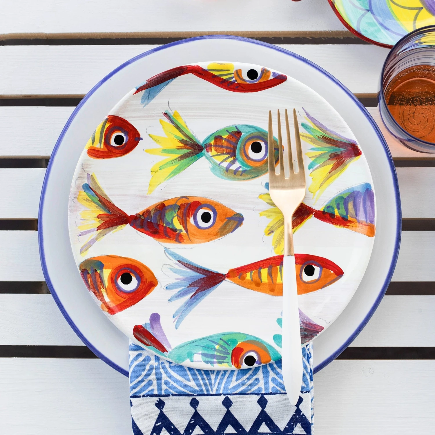 Pesci Colorati Salad Plate 2 Pesci Colorati Salad Plate - Image 2