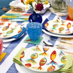 Pesci Colorati Salad Plate 7 Pesci Colorati Salad Plate -Vietri PSE 7801 2100 web4 1800x1800
