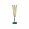 Regalia Deco Green Champagne Glass