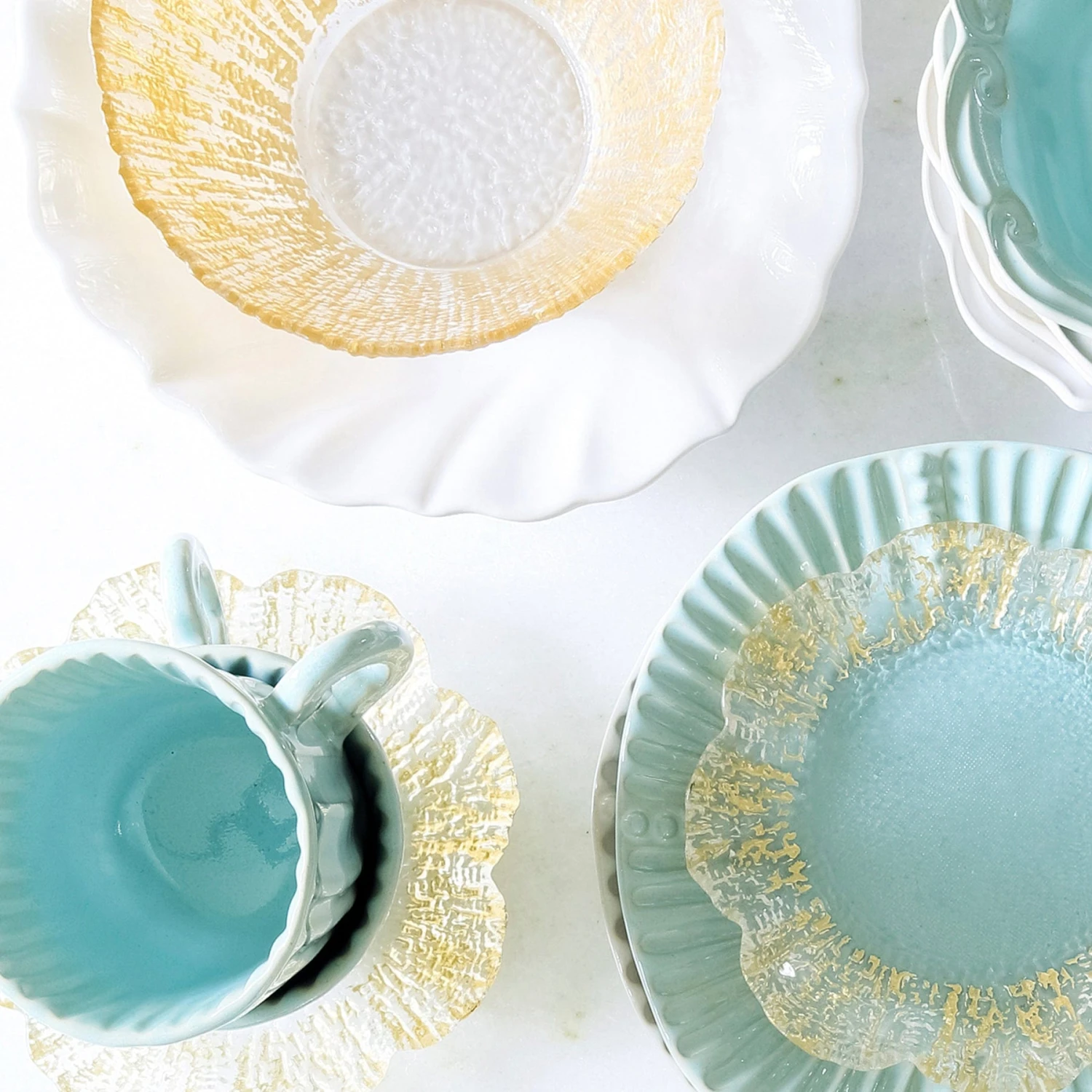 Incanto Stone Ruffle Dinner Plate 3 Incanto Stone Ruffle Dinner Plate - Image 3