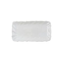 Incanto Stone White Ruffle Rectangular Tray