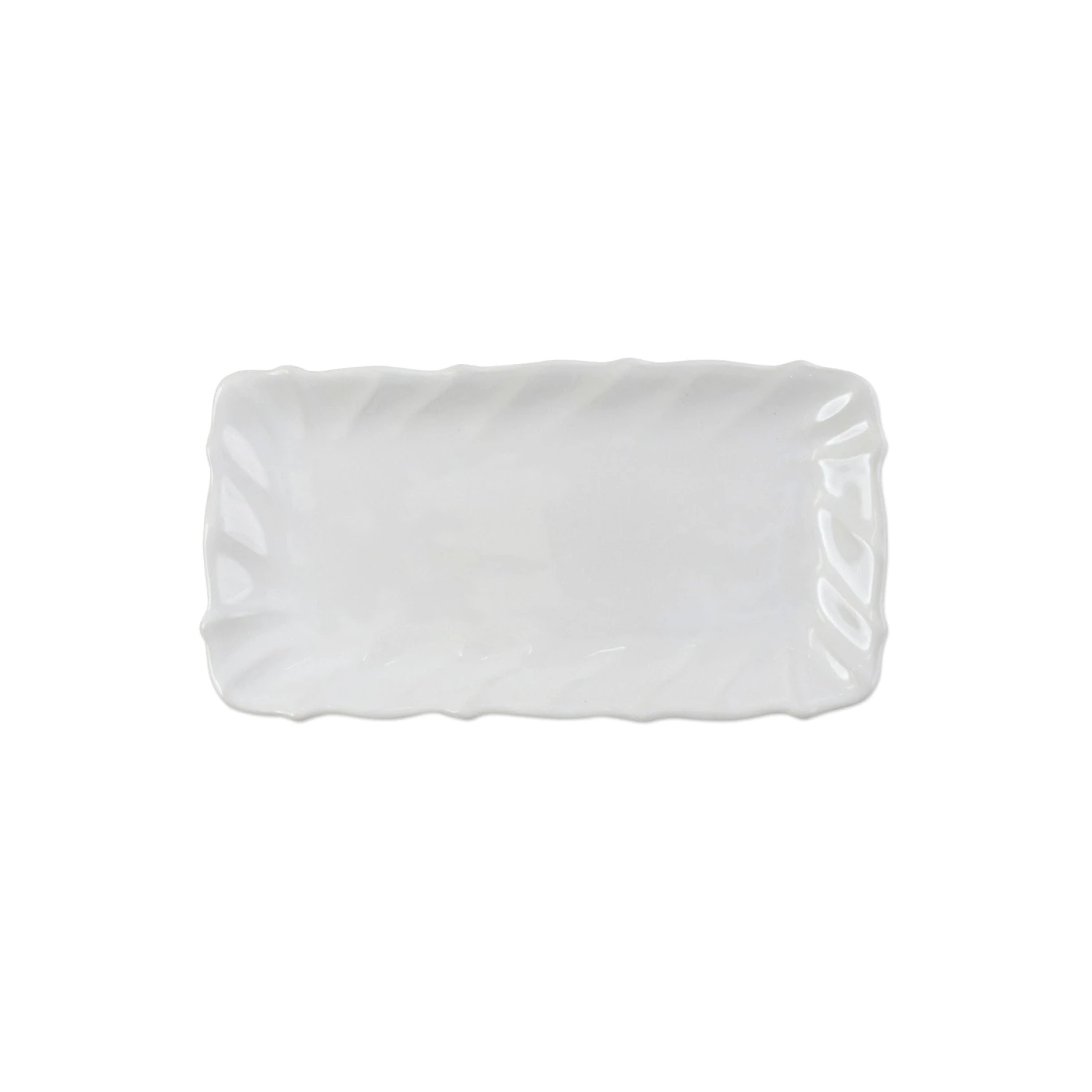Incanto Stone White Ruffle Rectangular Tray 1 Incanto Stone White Ruffle Rectangular Tray