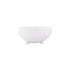 Incanto Stone White Stripe Footed Bowl