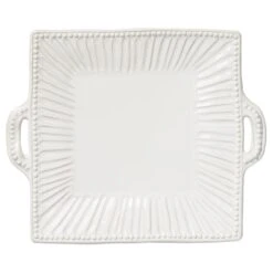 Incanto Stone Stripe Square Handled Platter