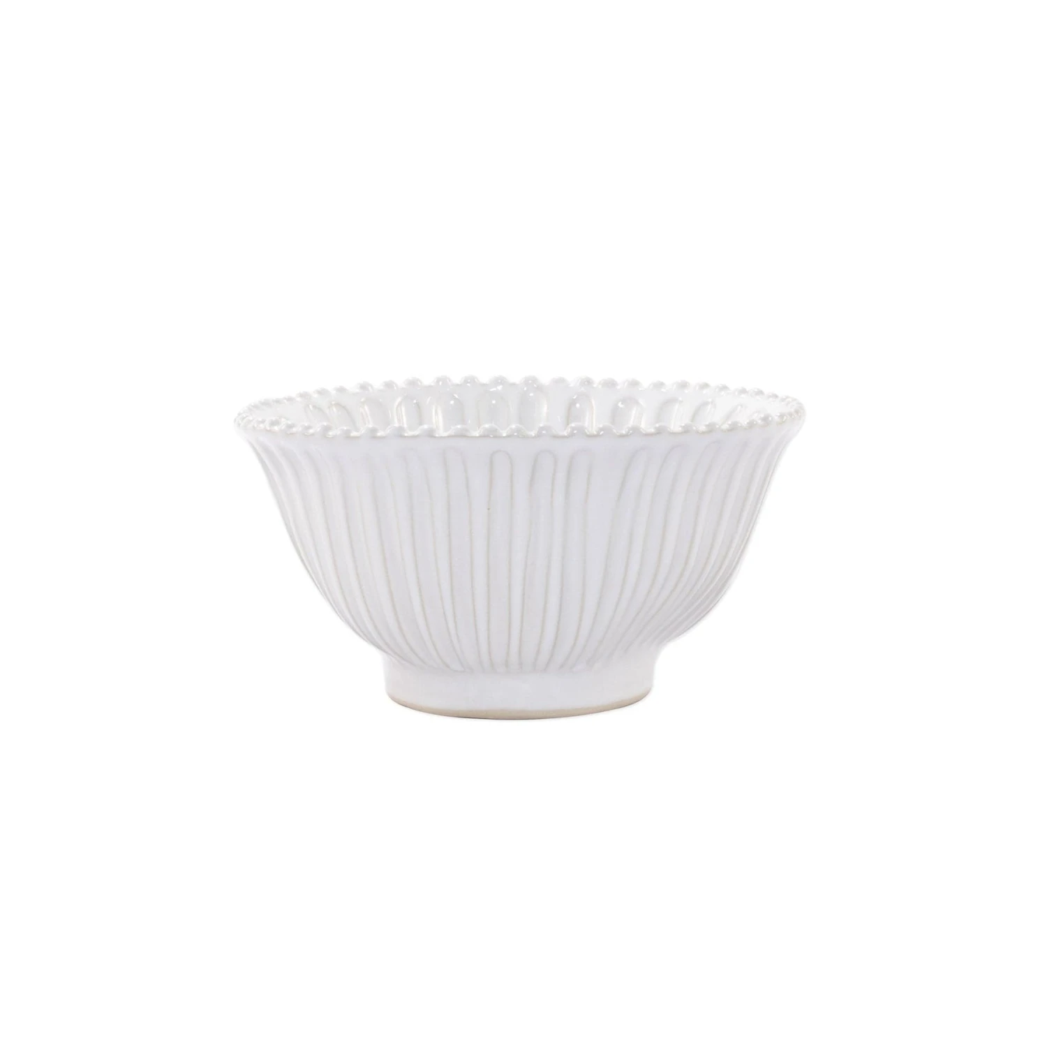 Incanto Stone White Stripe Small Serving Bowl 1 Incanto Stone White Stripe Small Serving Bowl