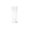 Stripe White Champagne Glass