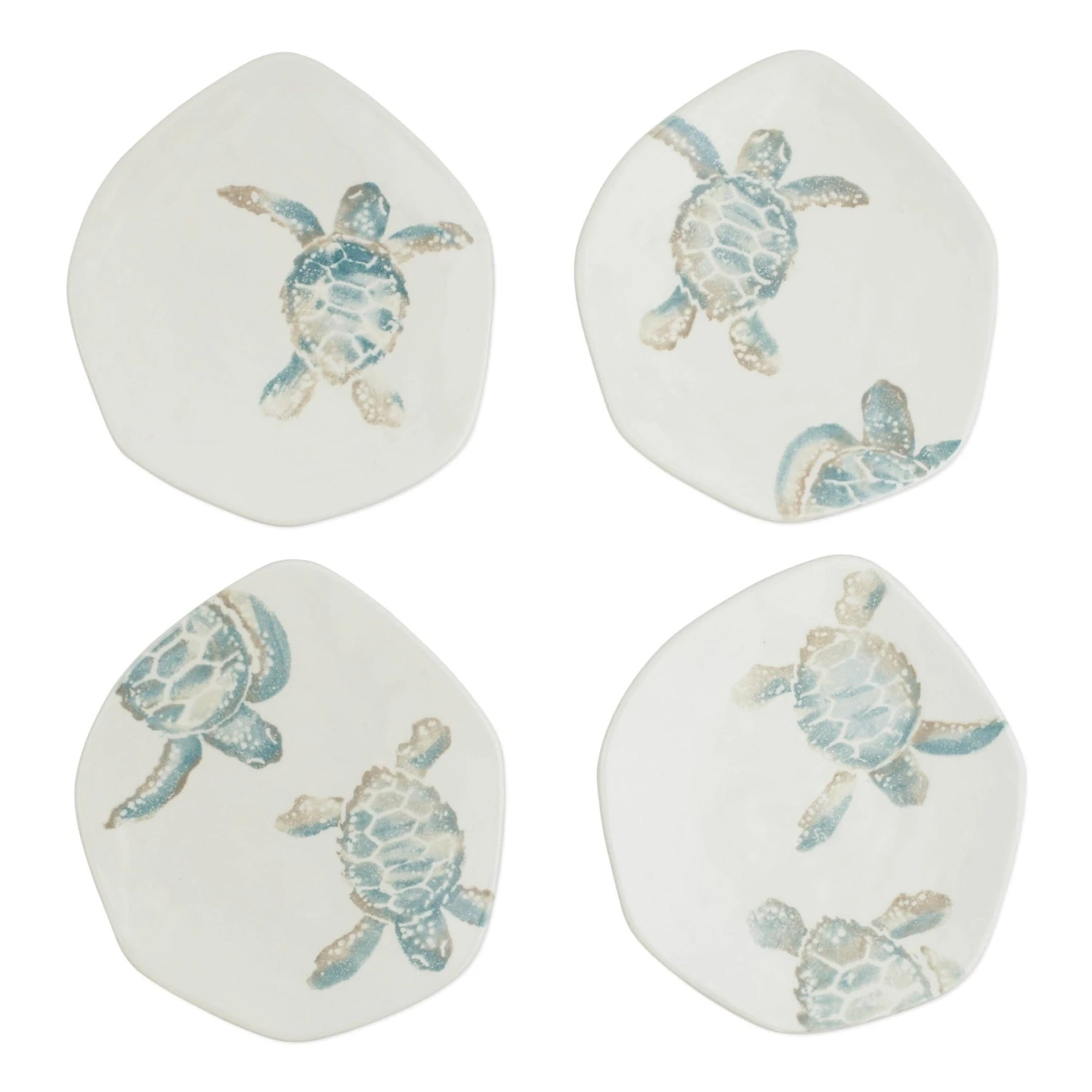 Tartaruga Assorted Salad Plates - Set Of 4 1 Tartaruga Assorted Salad Plates - Set Of 4