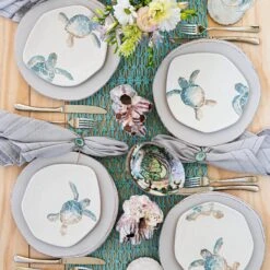 Tartaruga Turtle With Head Salad Plate -Vietri TAR 9701B LSALT 1 1800x1800