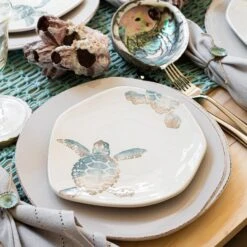 Tartaruga Turtle With Tail Salad Plate -Vietri TAR 9701D LSALT 3 1800x1800
