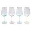Rainbow Assorted Wine Glasses - Set Of 4