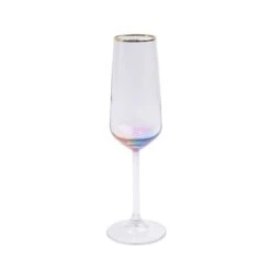 Rainbow Champagne Flute