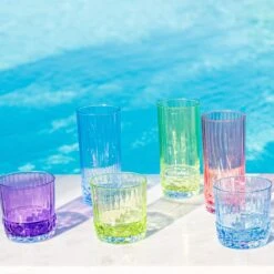 Deco Assorted Short Tumblers - Set Of 4 -Vietri VDEC 8837PU 2 edc68853 a951 45de 95cd 31a03040b5a0 1800x1800