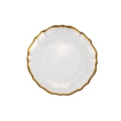 Baroque Glass Clear Cocktail Plate