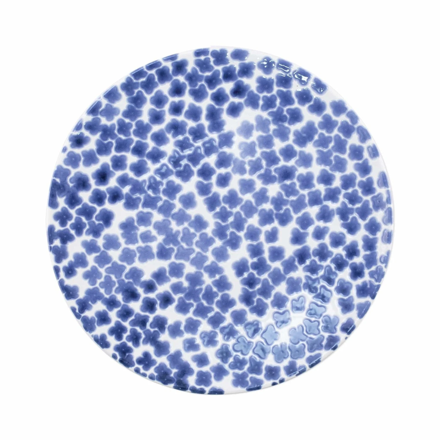 Santorini Flower Dinner Plate 1 Santorini Flower Dinner Plate