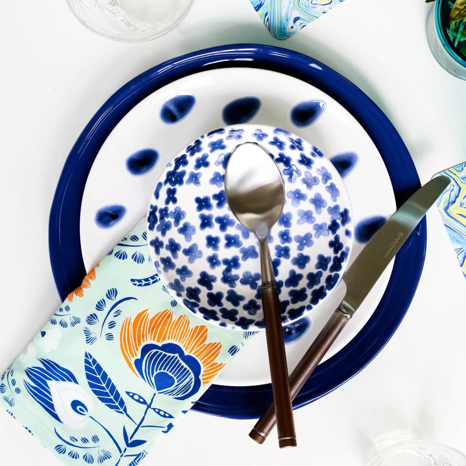 Santorini Dot Salad Plate 2 Santorini Dot Salad Plate - Image 2