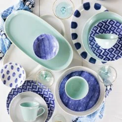 Santorini Stripe Salad Plate -Vietri VSAN 003001D 4 1800x1800