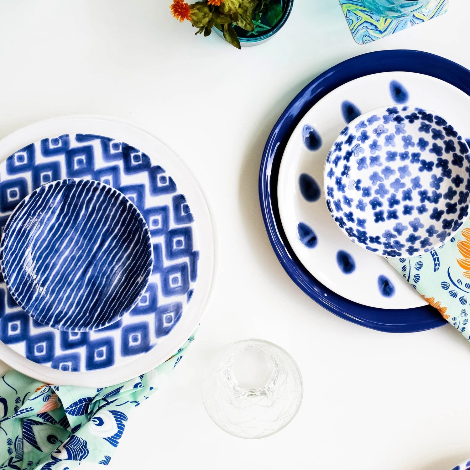 Santorini Flower Condiment Bowl 10 Santorini Flower Condiment Bowl - Image 10