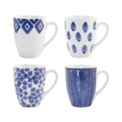 Vietri 8 Santorini Assorted Mugs - Set Of 4