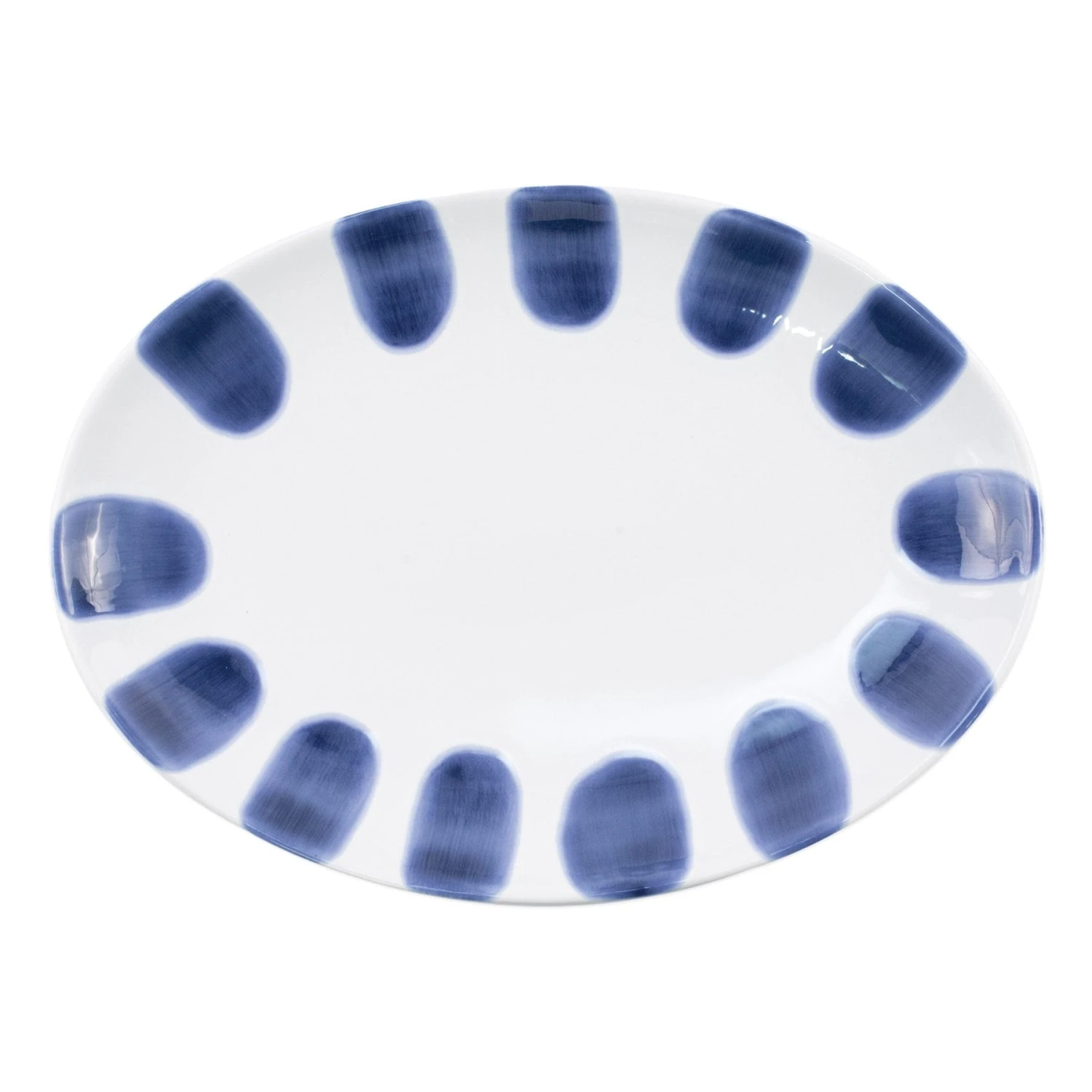 Santorini Dot Small Oval Platter 1 Santorini Dot Small Oval Platter