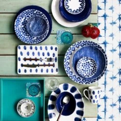 Santorini Dot Small Rectangular Platter -Vietri VSAN 003027 LSALT 1 1800x1800