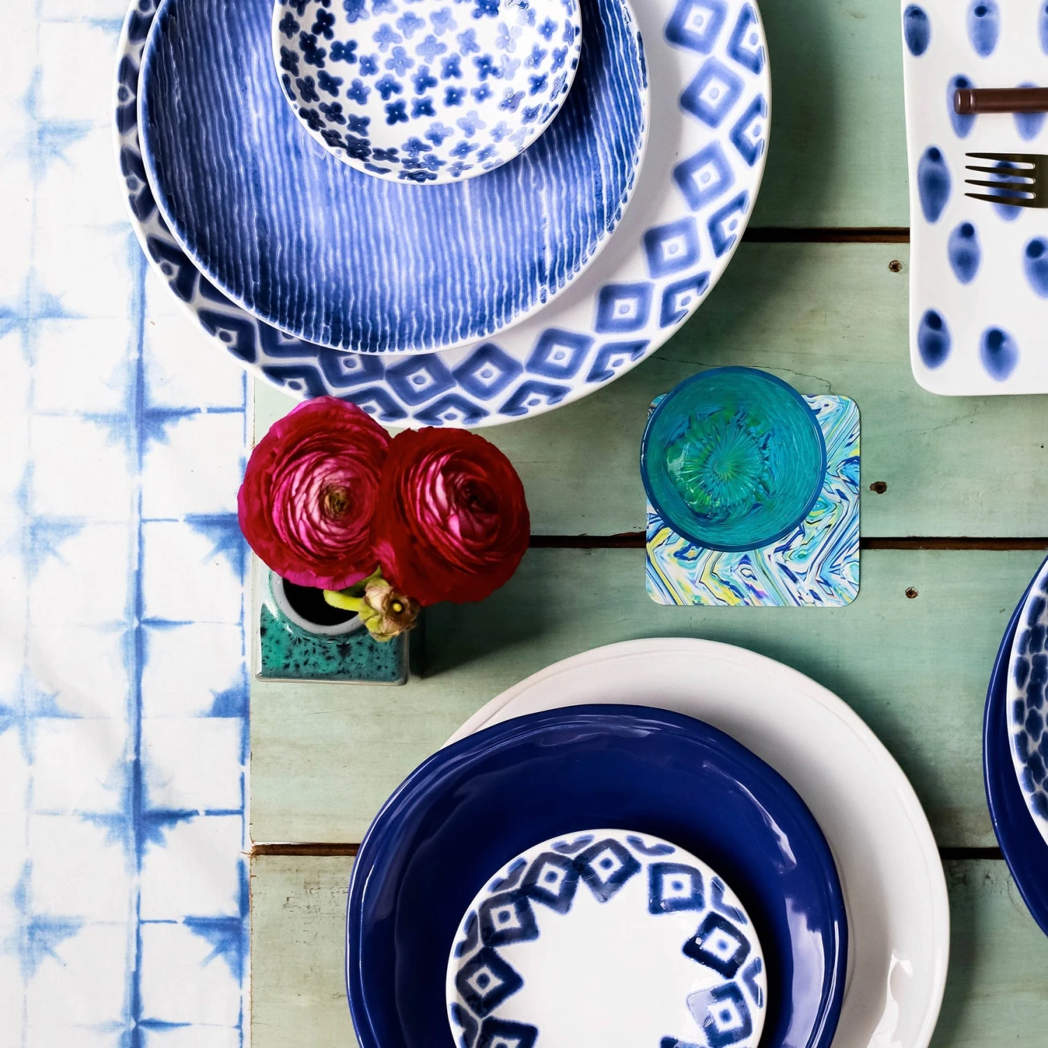 Santorini Diamond Medium Serving Bowl 6 Santorini Diamond Medium Serving Bowl - Image 6