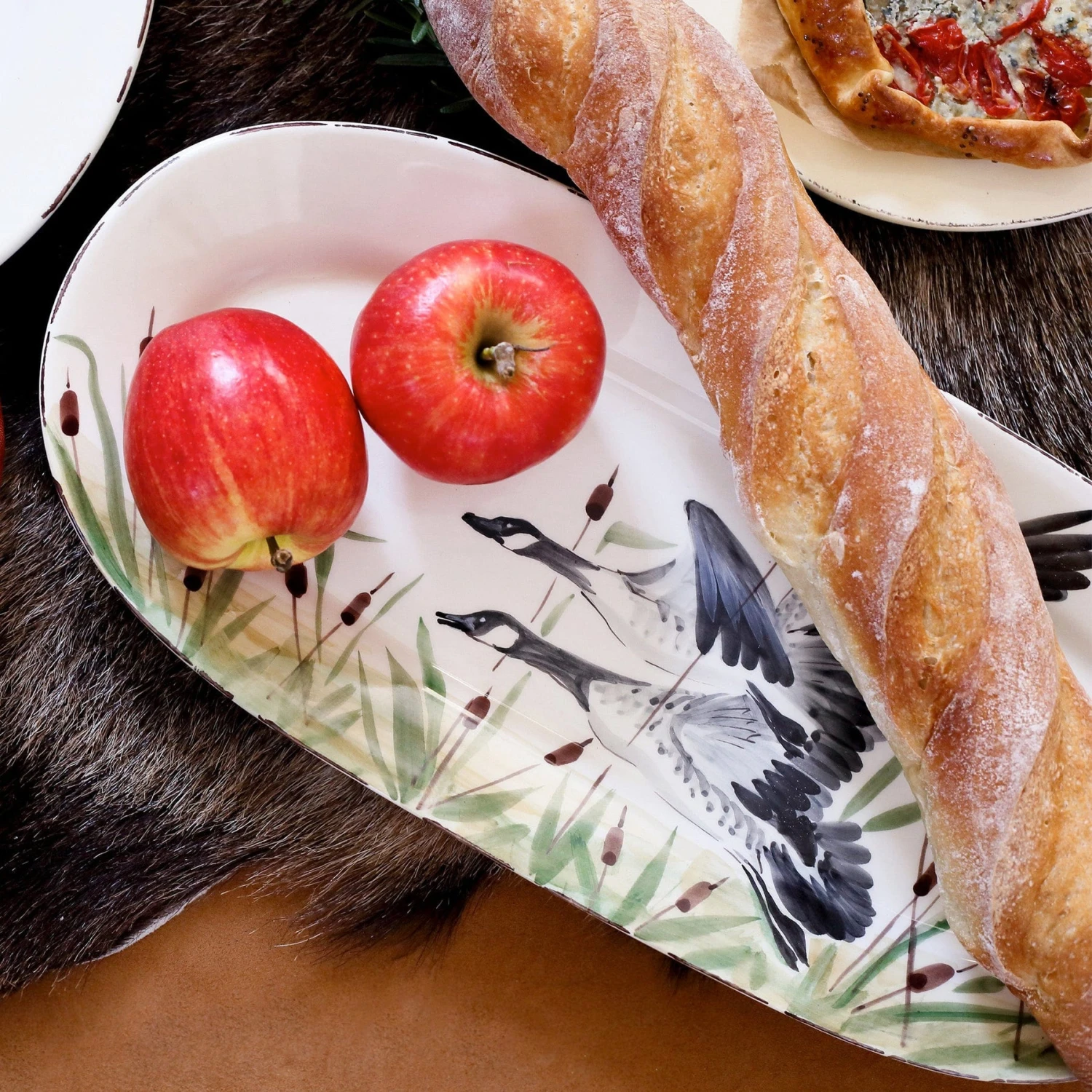 Wildlife Geese Small Oval Platter 4 Wildlife Geese Small Oval Platter - Image 4